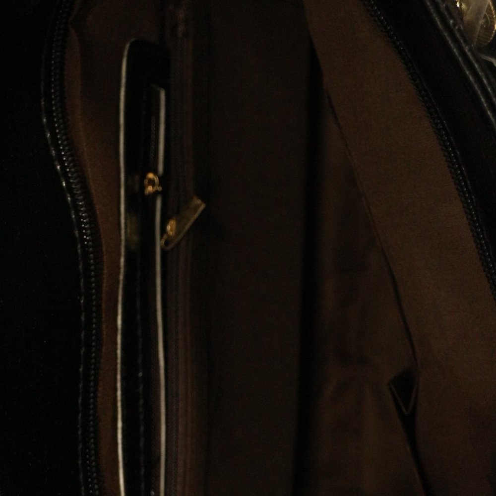 Black Vegan Croc Print Handbag + Crossbody Purse Set New - Picture 3 of 8
